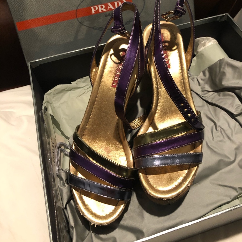Women Prada wedge sandals